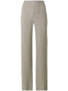 Giorgio Armani Pre-owned Checked Straight Trousers - Black