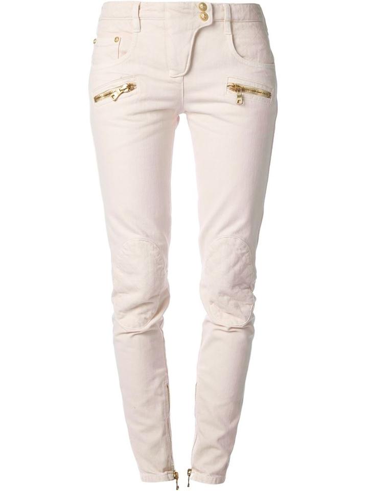 Balmain Skinny Jeans, Women's, Size: 40, Pink/purple, Cotton