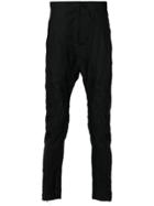 Masnada Dropped Crotch Chinos - Black