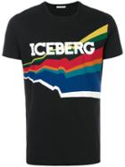 Iceberg - Branded T-shirt - Men - Cotton - M, Black, Cotton