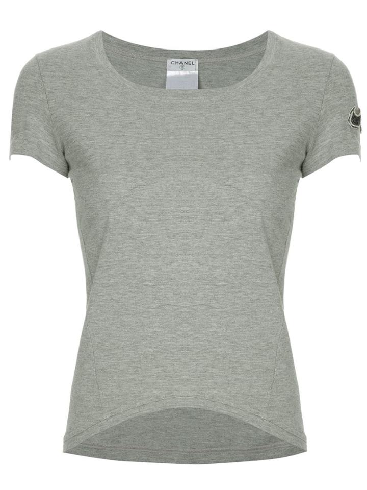 Chanel Vintage Cc Short Sleeve Top - Grey