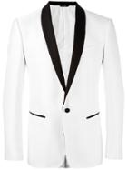 Dolce & Gabbana Dotted Print Dinner Jacket - White