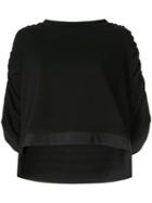 Taylor Minimize Draped Sleeve Top - Black