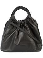 The Row Double Circle Tote Bag - Black
