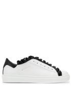 L'autre Chose Ruffle Trim Sneakers - White
