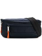 Prada Panelled Belt Bag - Blue