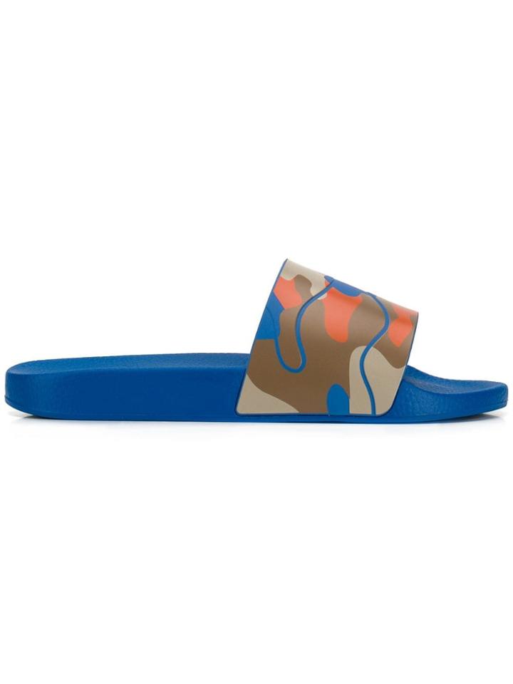 Valentino Valentino Garavani Camouflage Slides - Orange