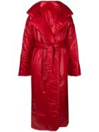 Norma Kamali Long Sleeping Bag Coat - Red