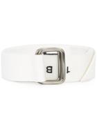 11 By Boris Bidjan Saberi Logo Buckle Belt - White