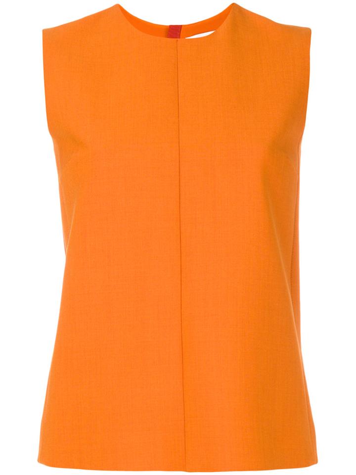 Victoria Victoria Beckham Rear Zip Tank - Yellow & Orange