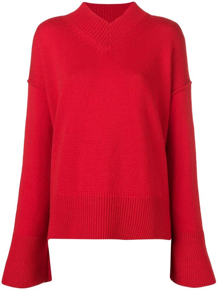Dorothee Schumacher V-neck Jumper - Red