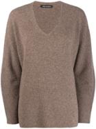Iris Von Arnim Cashmere V-neck Sweatshirt - Neutrals