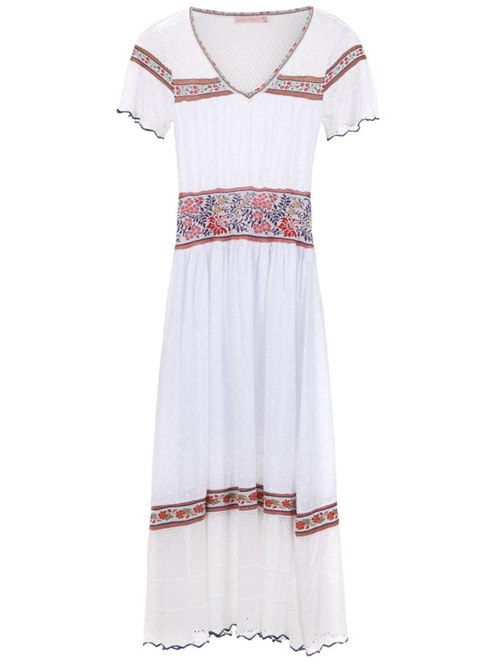 Cecilia Prado Knit Tatiana Midi Dress - White