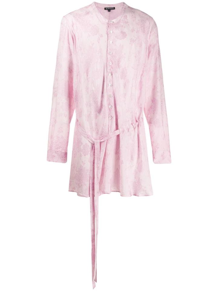 Ann Demeulemeester Relaxed Longline Shirt - Pink