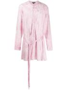 Ann Demeulemeester Relaxed Longline Shirt - Pink