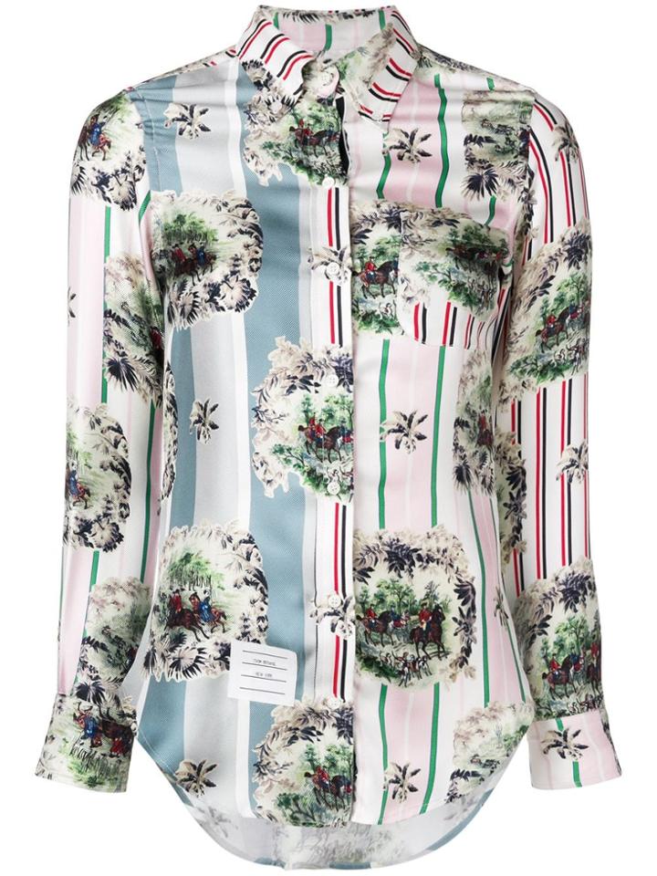 Thom Browne Fun Mix Hunting Print Shirt - Pink