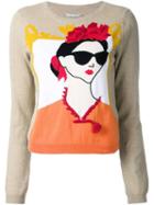 Alice+olivia 'stacey Frida' Sweatshirt, Women's, Size: Small, Brown, Cotton