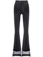 Vera Wang Flared Tailored Trousers - Grey