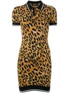 Dsquared2 - Leopard Print Dress - Women - Polyester/viscose - Xs, Brown, Polyester/viscose