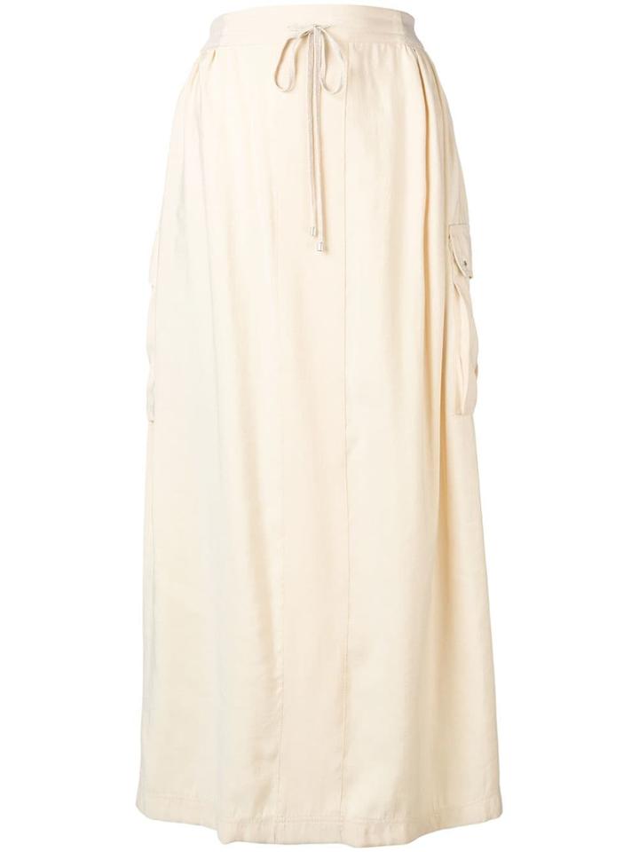 Lorena Antoniazzi Drawstring Maxi Skirt - Neutrals