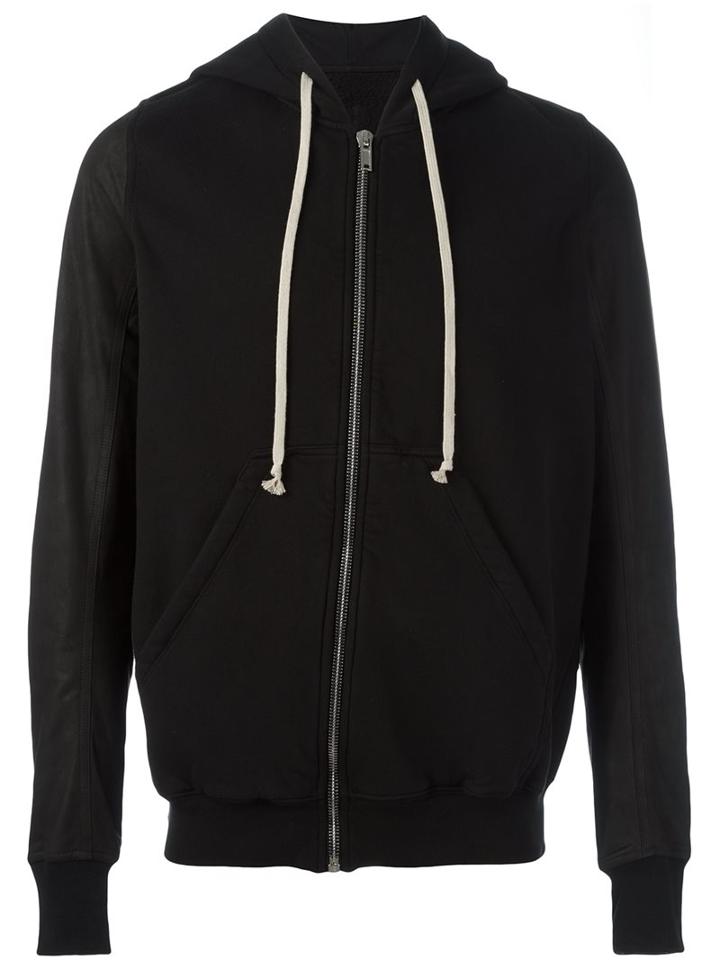 Rick Owens Drkshdw Drawstring Zipped Hoodie