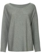Des Prés V-neck Knit Sweater - Grey