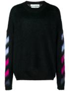Off-white Logo Pattern Sweater - Black