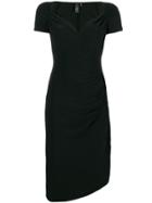 Norma Kamali Classic Fitted Midi Dress - Black
