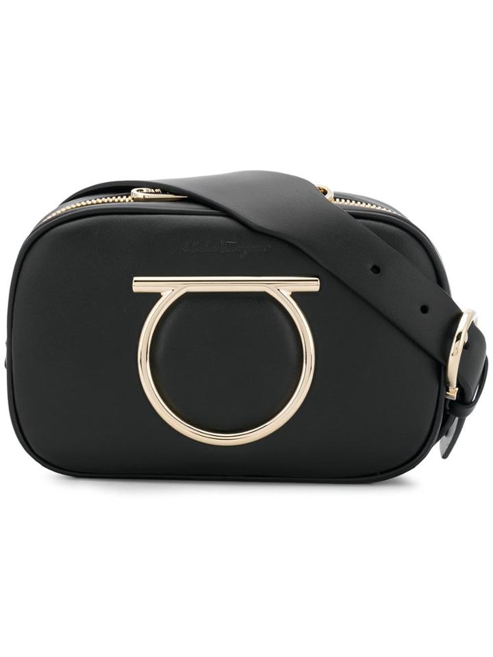 Salvatore Ferragamo Gancio Cross-body Bag - Black