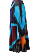 Mary Katrantzou 'pelar' Starheart Pleated Skirt, Women's, Size: 12, Polyester/viscose
