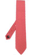 Salvatore Ferragamo Owl Print Tie - Red