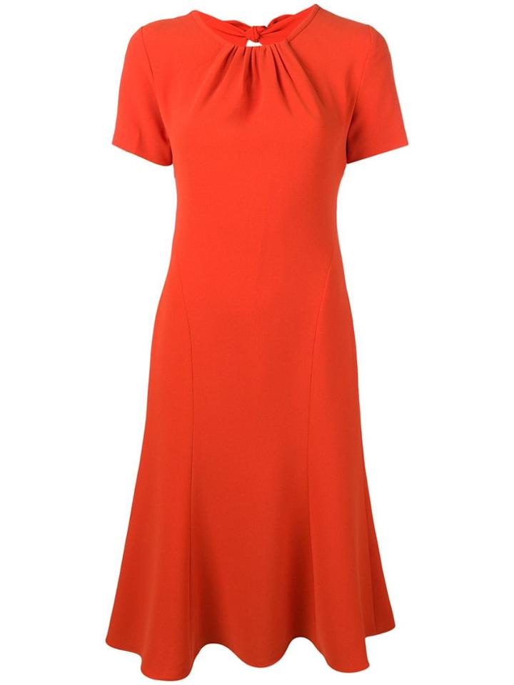 Dvf Diane Von Furstenberg Flared Hem Dress - Orange