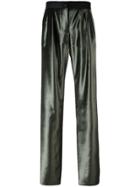 Ssheena Wide-leg Satin Trousers - Green