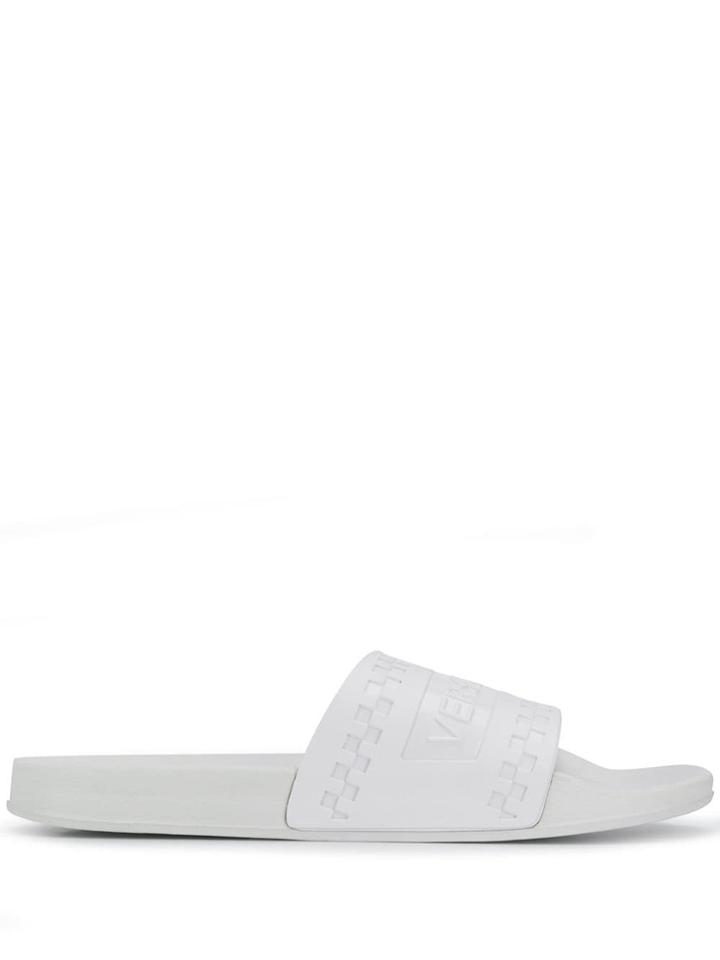 Versace Jeans Logo Slides - White
