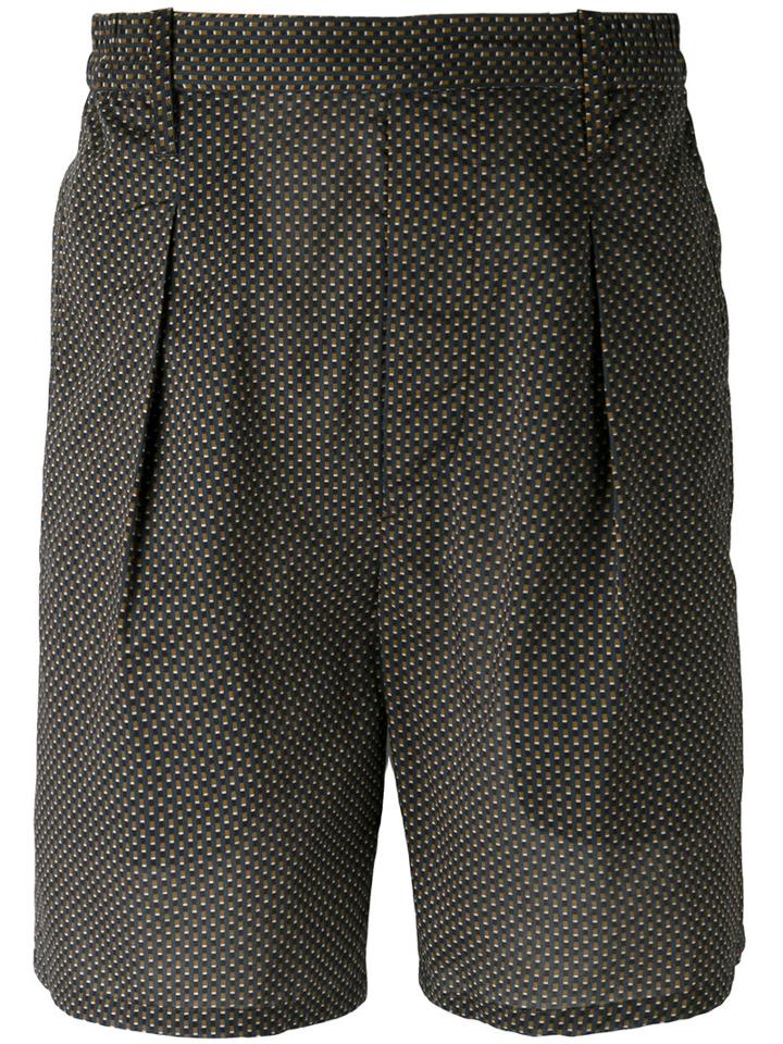 Lemaire - Printed Chino Shorts - Men - Cotton - 50, Green, Cotton