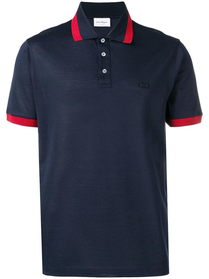 Salvatore Ferragamo Gancini Polo Shirt - Blue