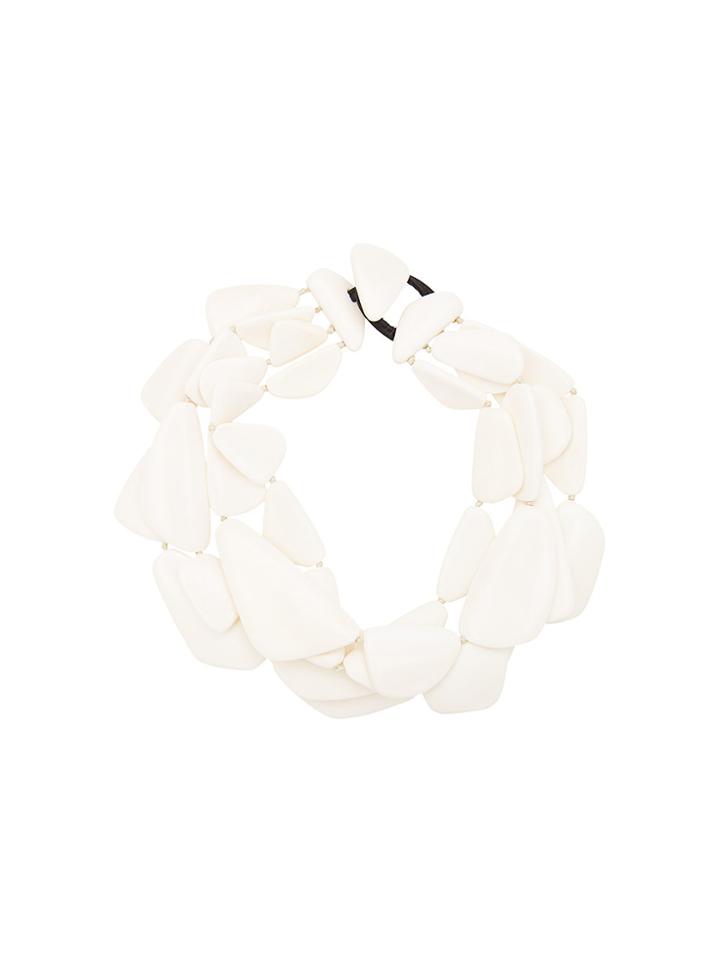 Monies Bone Necklace - White
