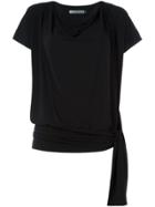 Issey Miyake Tie Blouse - Black