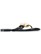 Chanel Vintage 2010's Camellia Sandals - Black