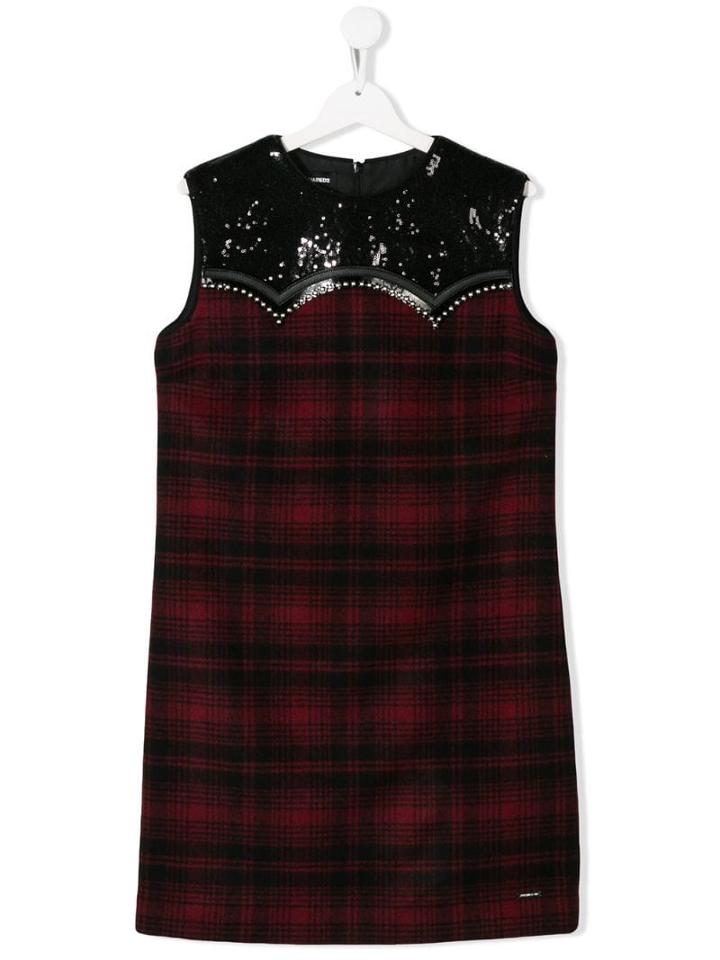 Dsquared2 Kids Checked Sleevless Dress