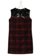 Dsquared2 Kids Checked Sleevless Dress