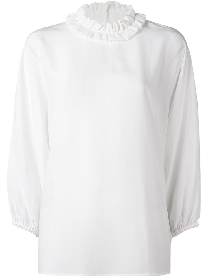 Dolce & Gabbana Ruffle Collar Blouse