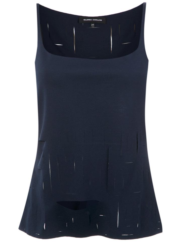 Gloria Coelho Thin Straps Top - Blue
