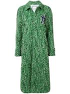 Gucci Yankees Patch Tweed Coat - Green