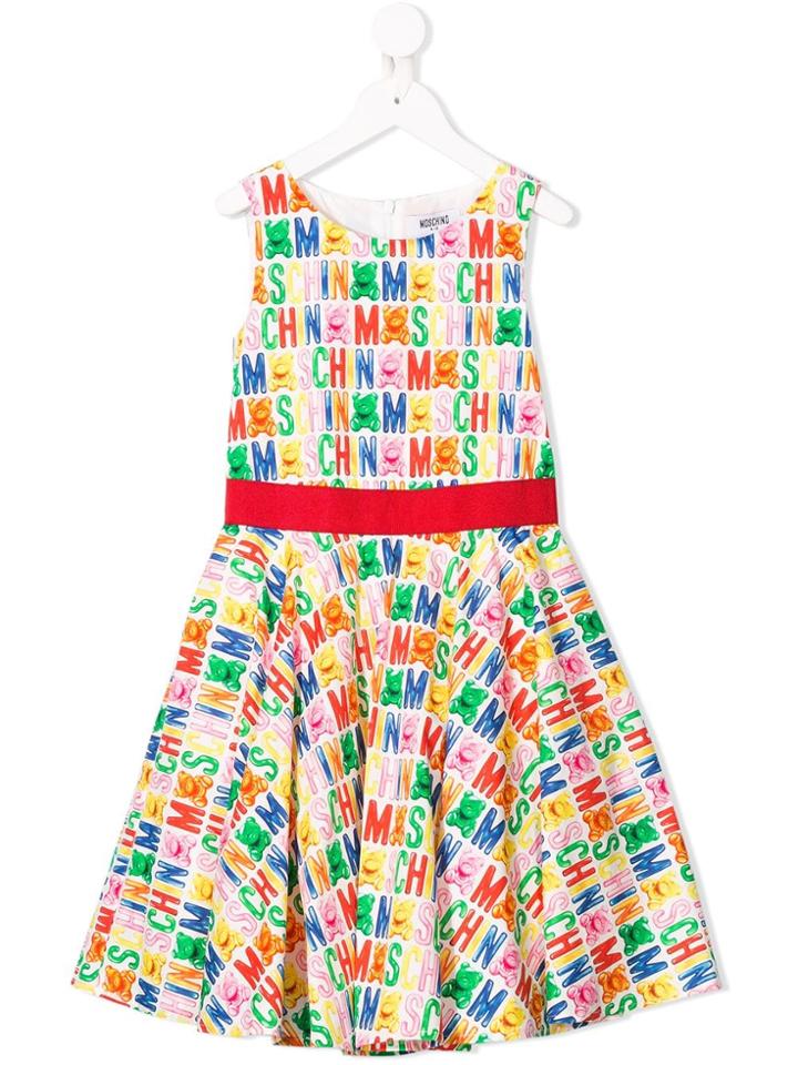 Moschino Kids Teen Toy Jelly Print Dress - White