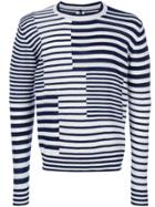 Santoni Multi-stripe Sweater - Blue
