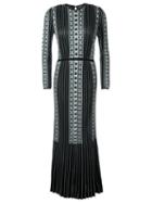 Gig - Pattern Knit Gown - Women - Polyimide - M, Black, Polyimide