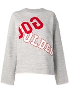 Golden Goose Deluxe Brand Logo Print Jersey Sweater - Grey