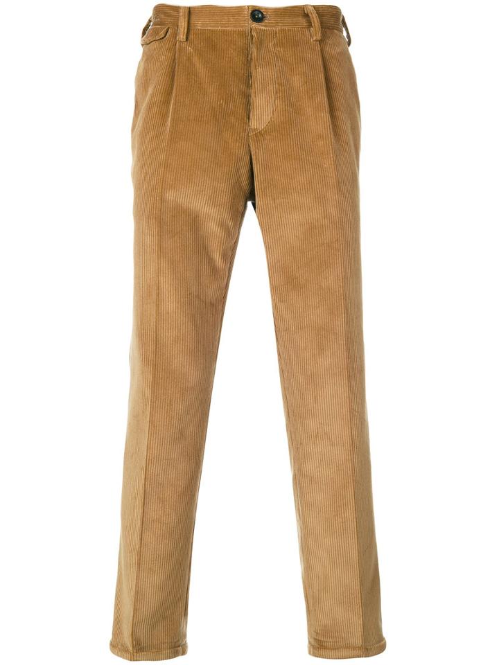 Pt01 - Corduroy Trousers - Men - Cotton - 32, Brown, Cotton