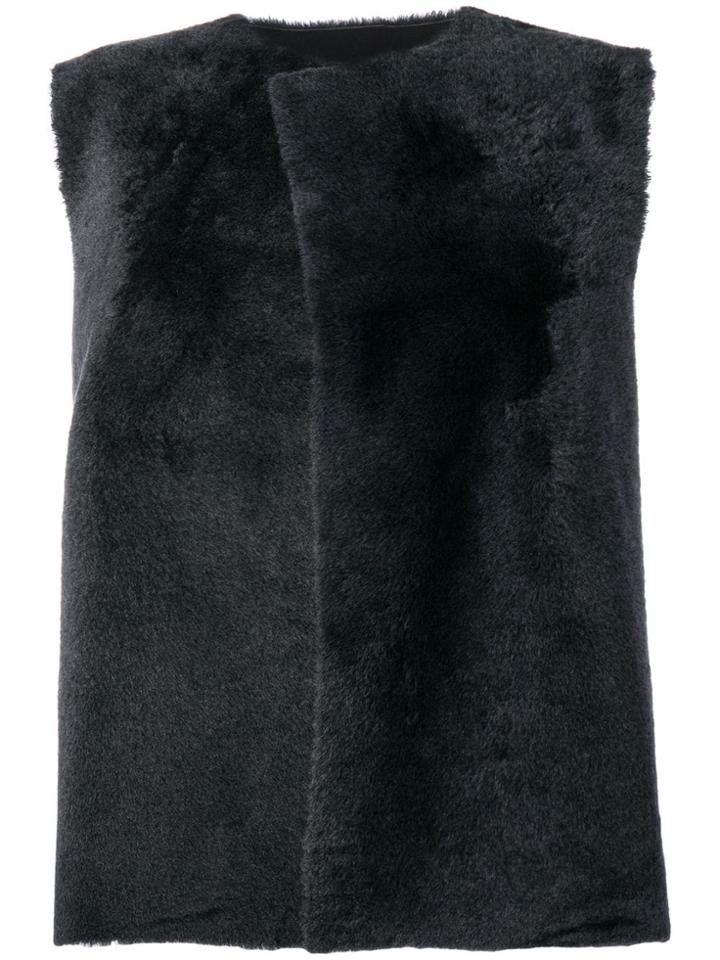 Daniela Pancheri Shearling Vest Jacket - Blue